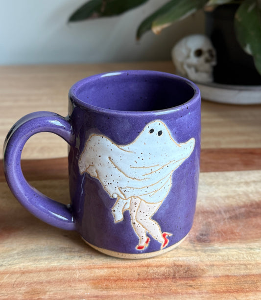 Purple Pinup Ghostie Mug