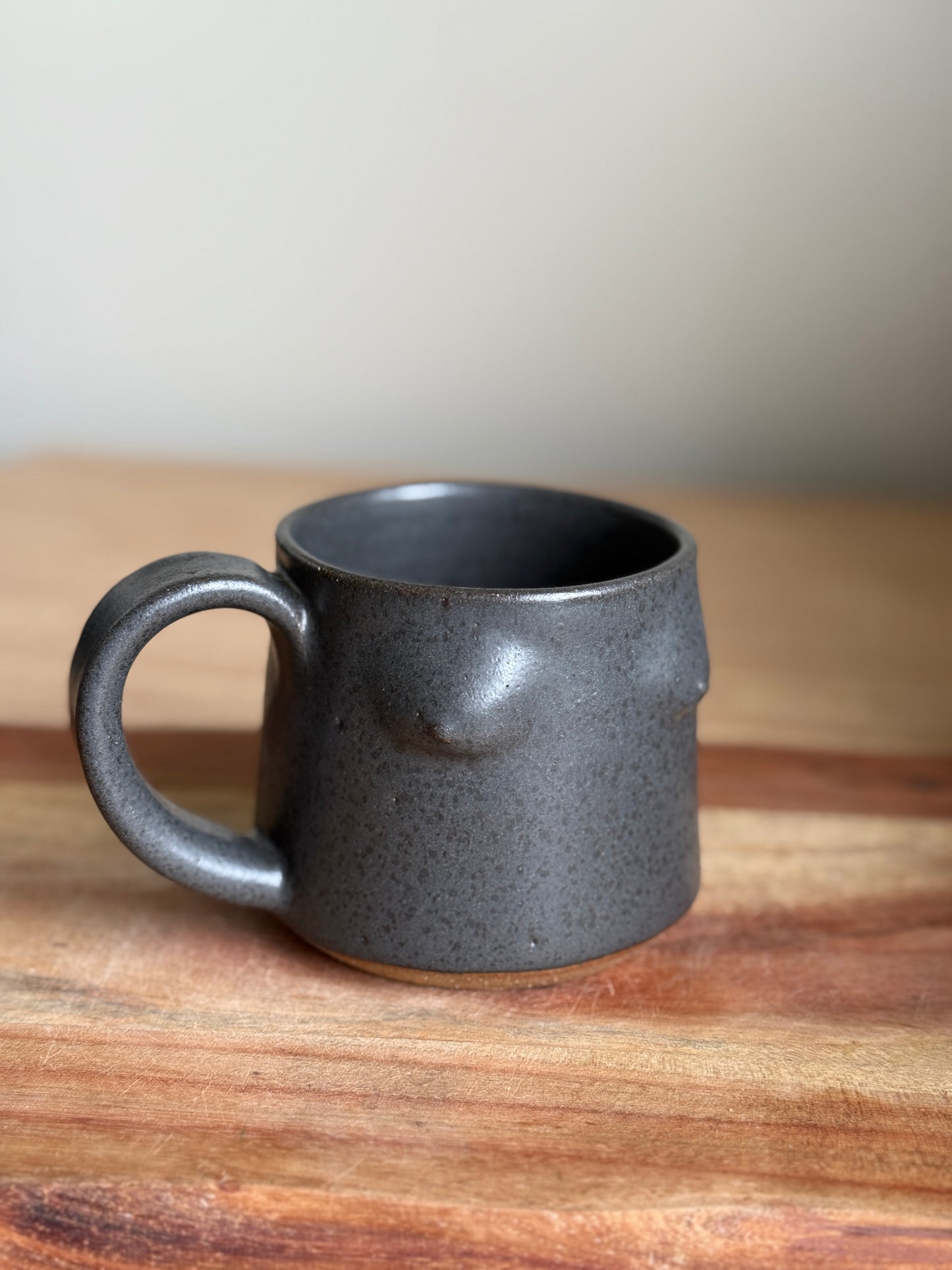 Matte Black Boob Mug C