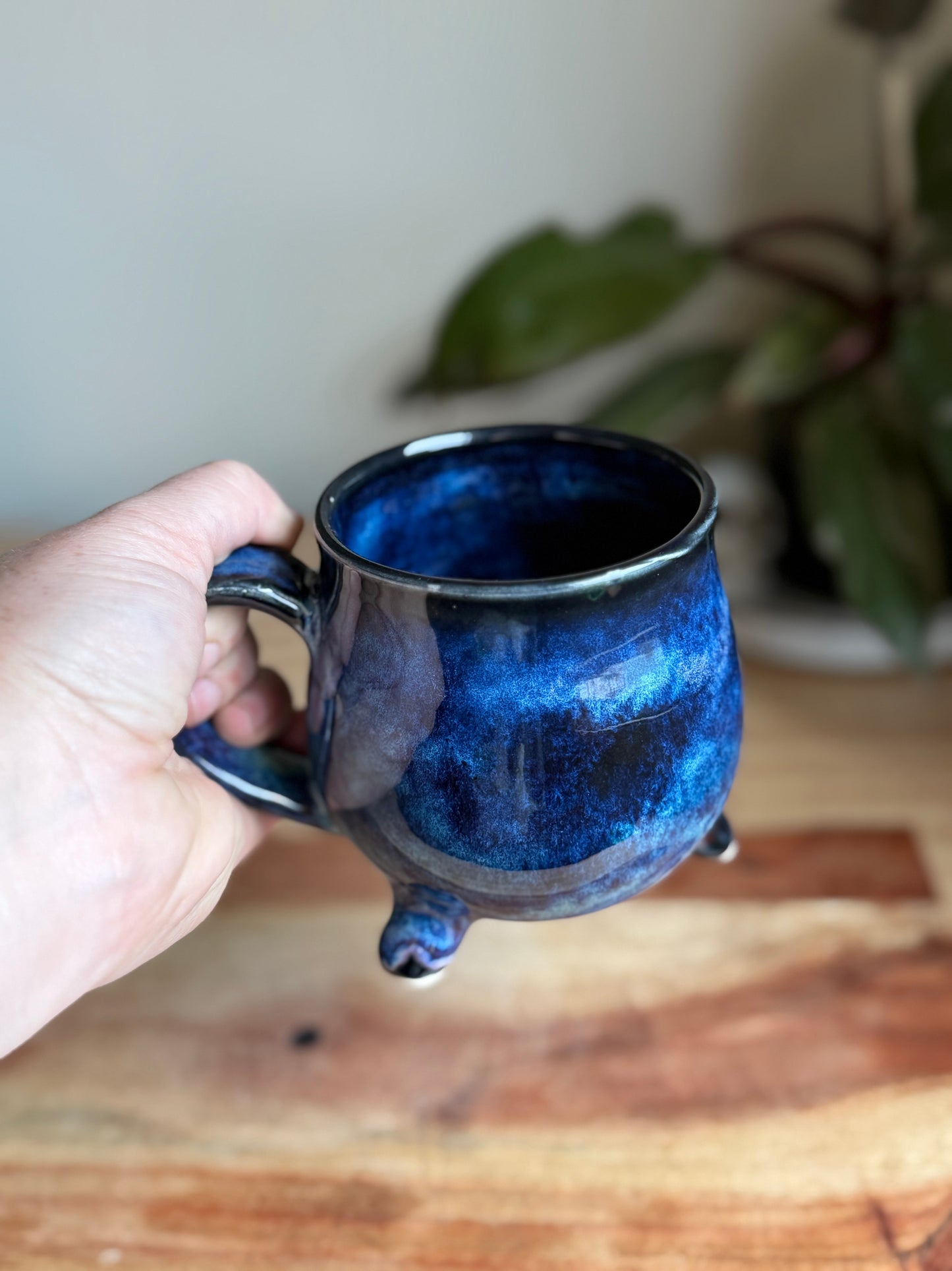 Blue and Black Cauldon Mug