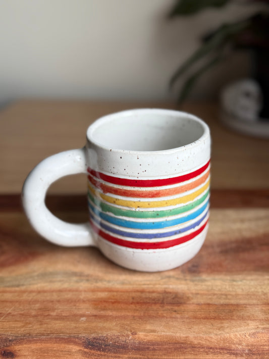 Rainbow Stripe Mug