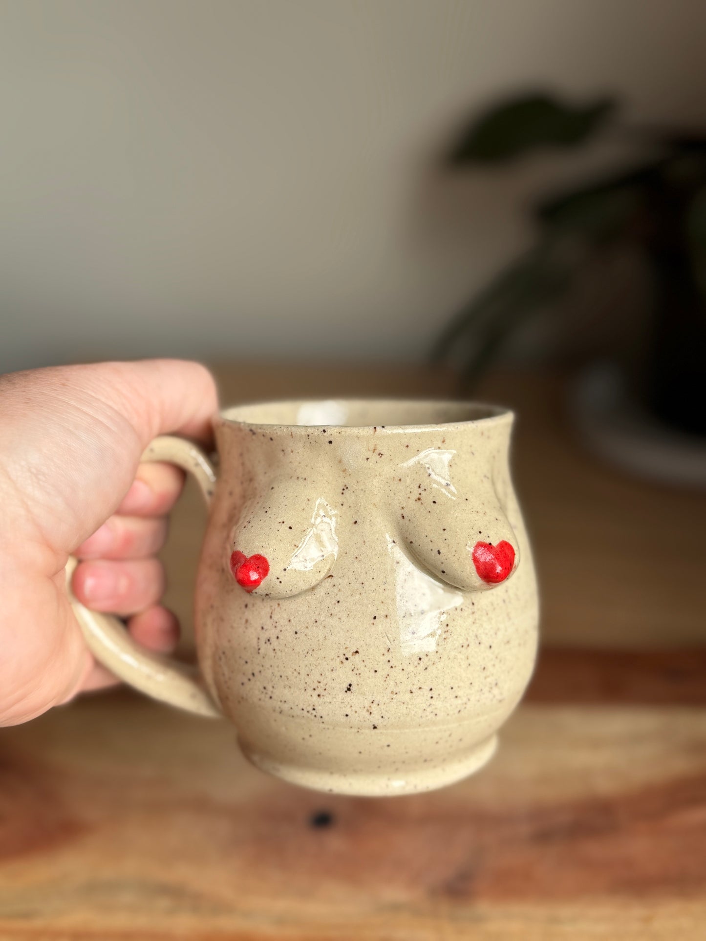 Heart Nip Boob Mug