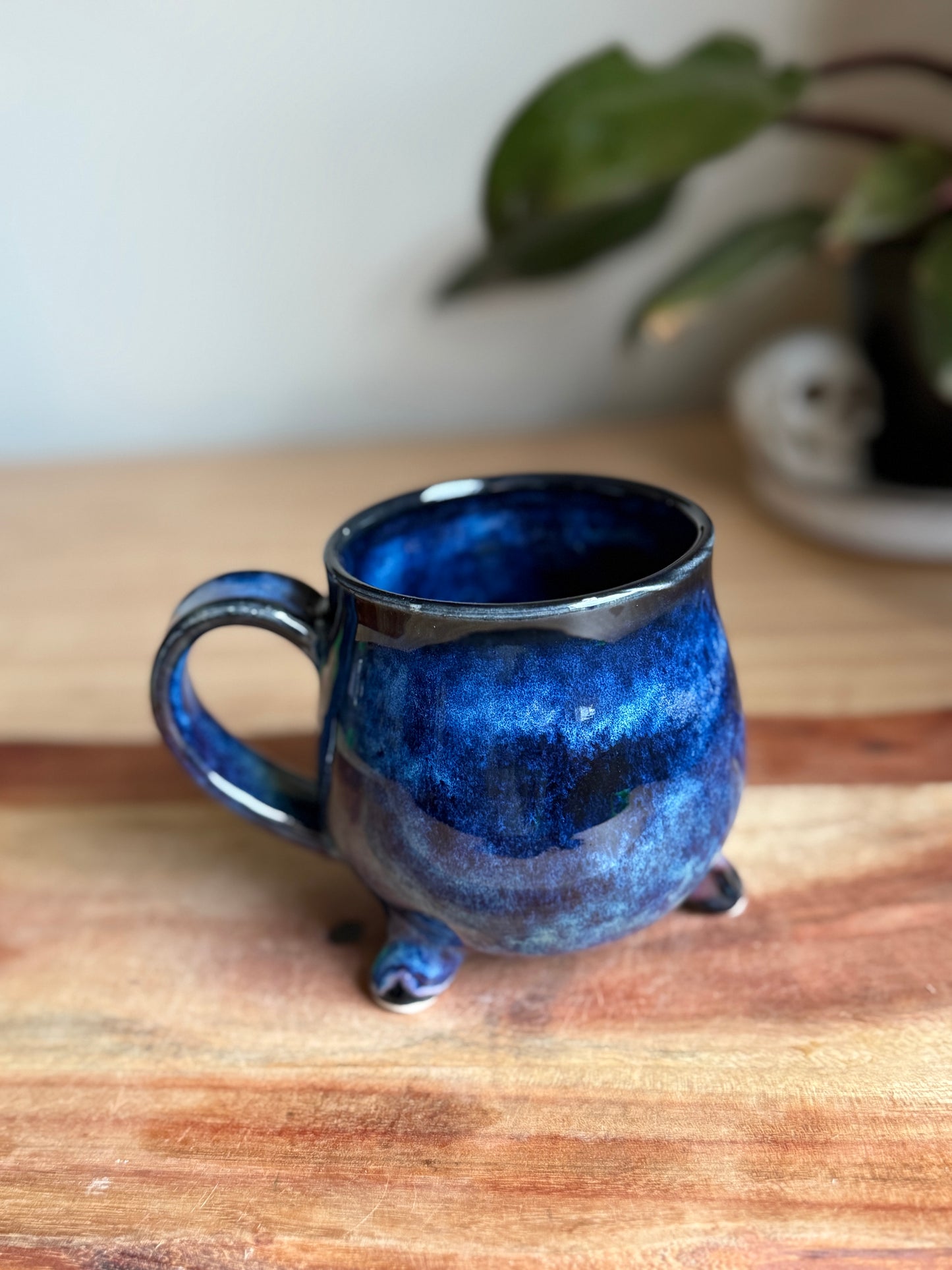 Blue and Black Cauldon Mug