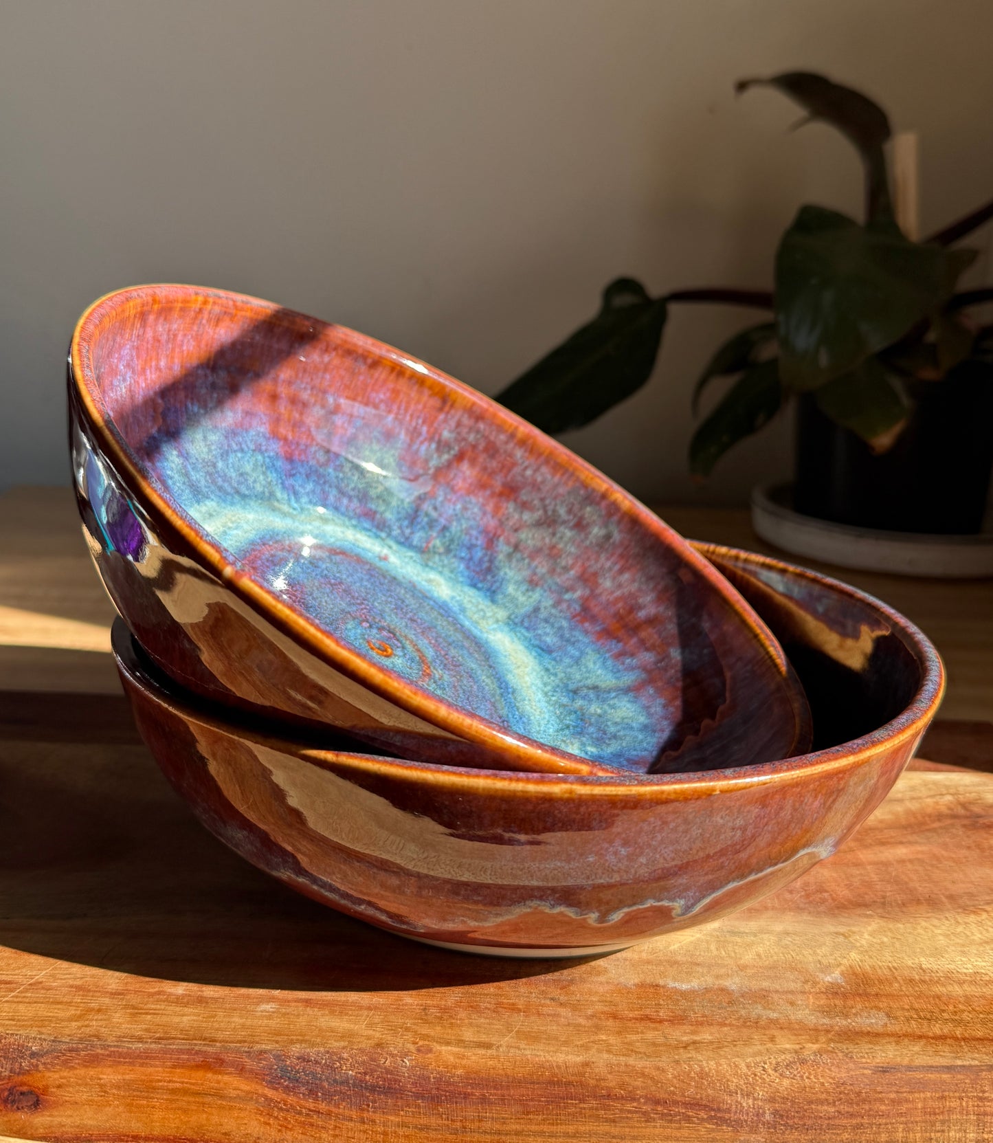 Blue/Purple Bowl Plate Set