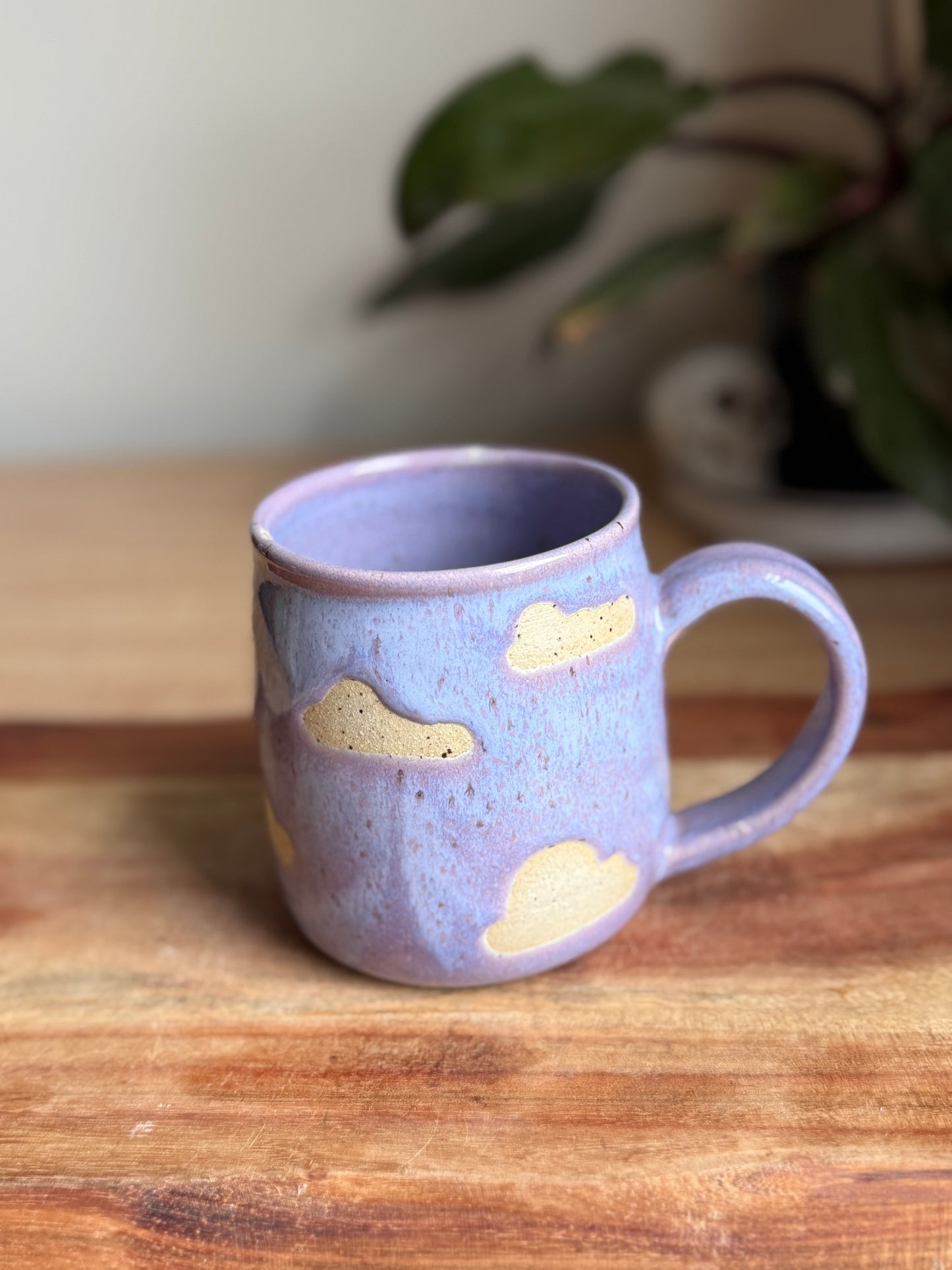 Lavender Rainbow and Clouds Mug