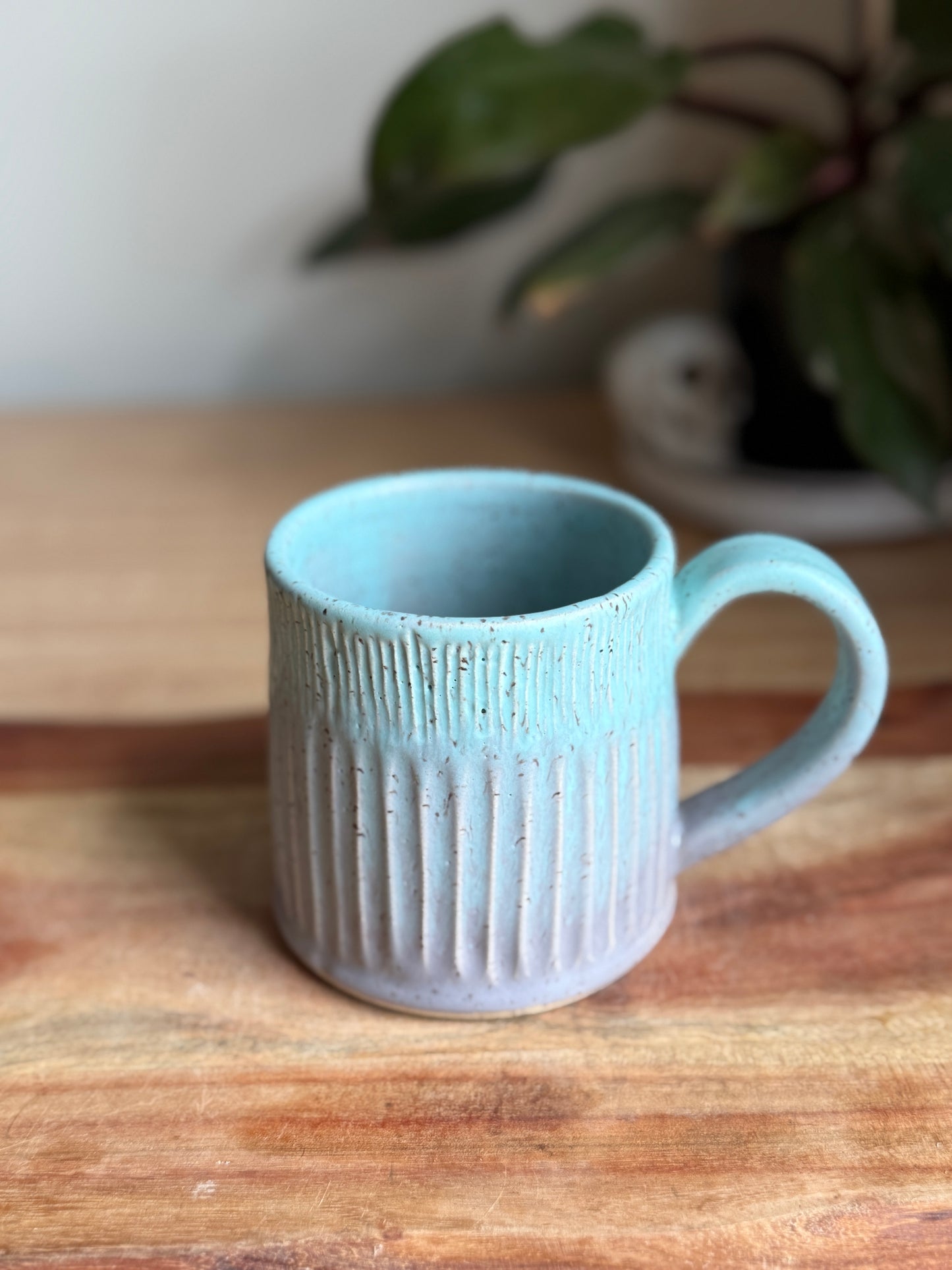Carved Blue/Grey Mug