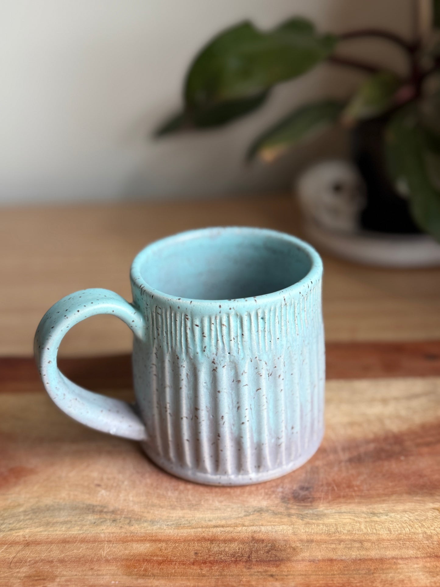 Carved Blue/Grey Mug