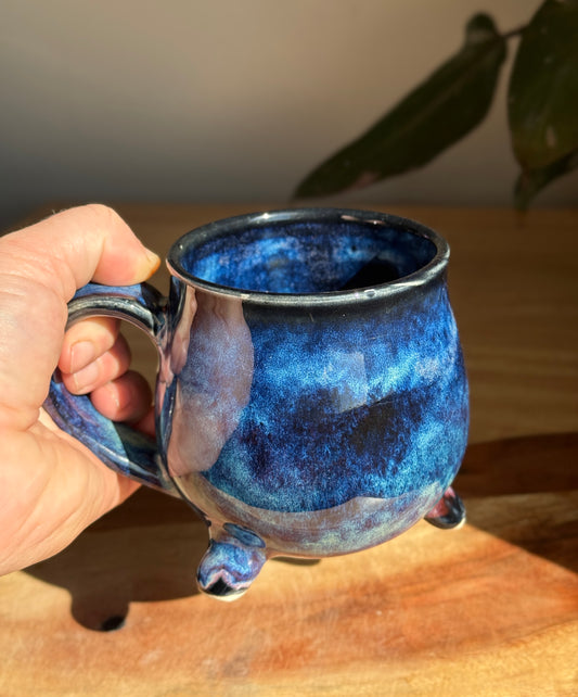 Blue and Black Cauldon Mug