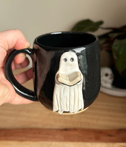 Reading Ghost Mug - Black