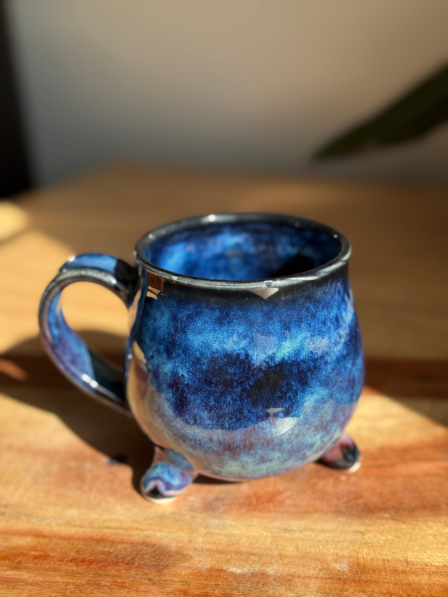 Blue and Black Cauldon Mug
