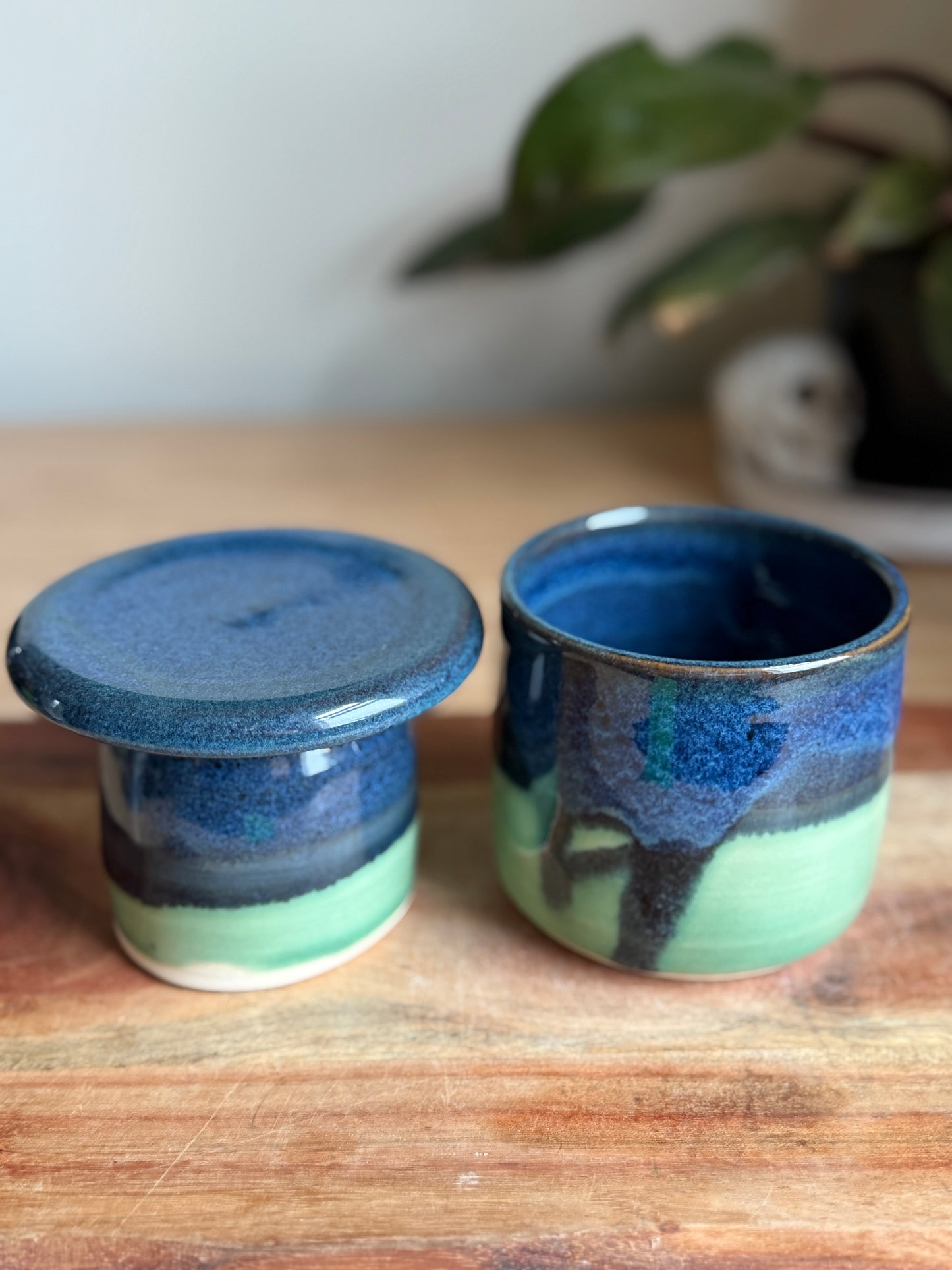 Blue/Green French Butter Bell