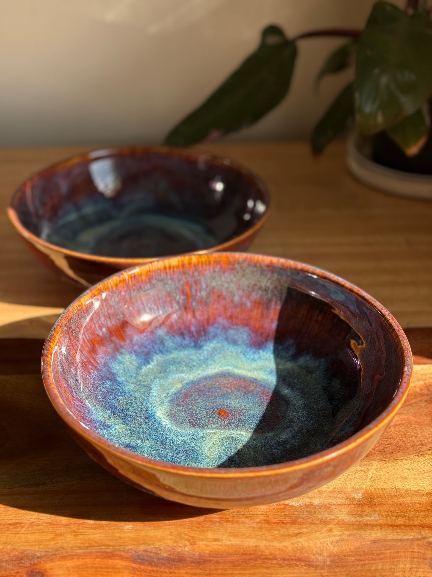 Blue/Purple Bowl Plate Set