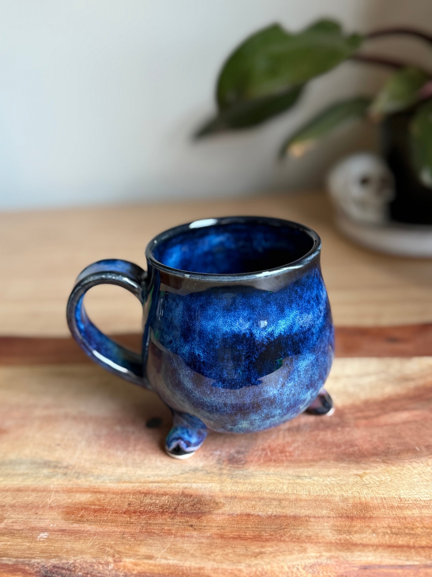 Blue and Black Cauldon Mug