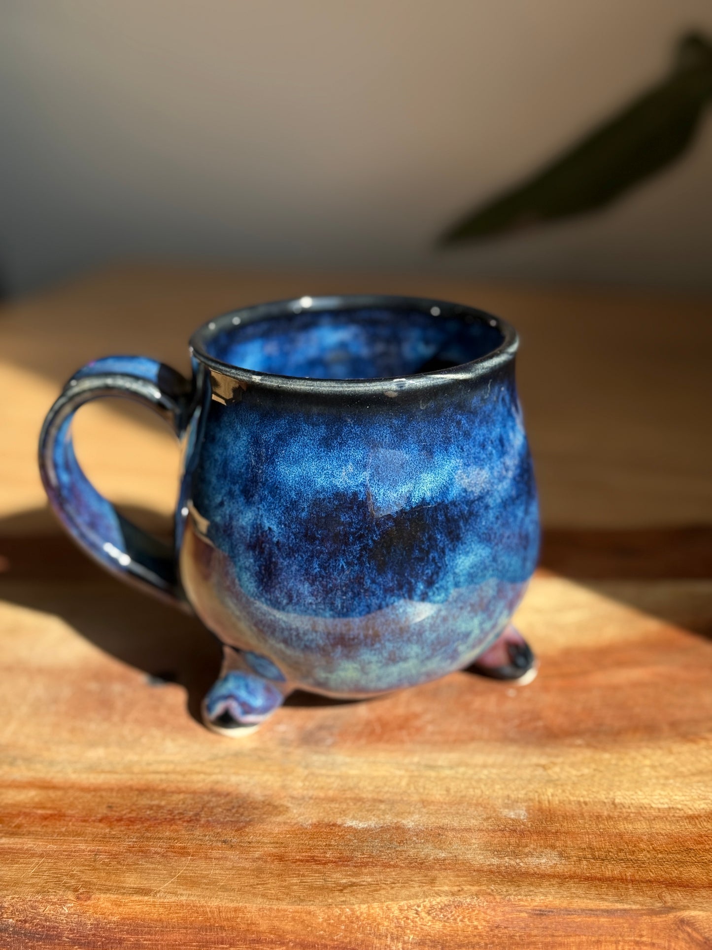 Blue and Black Cauldon Mug