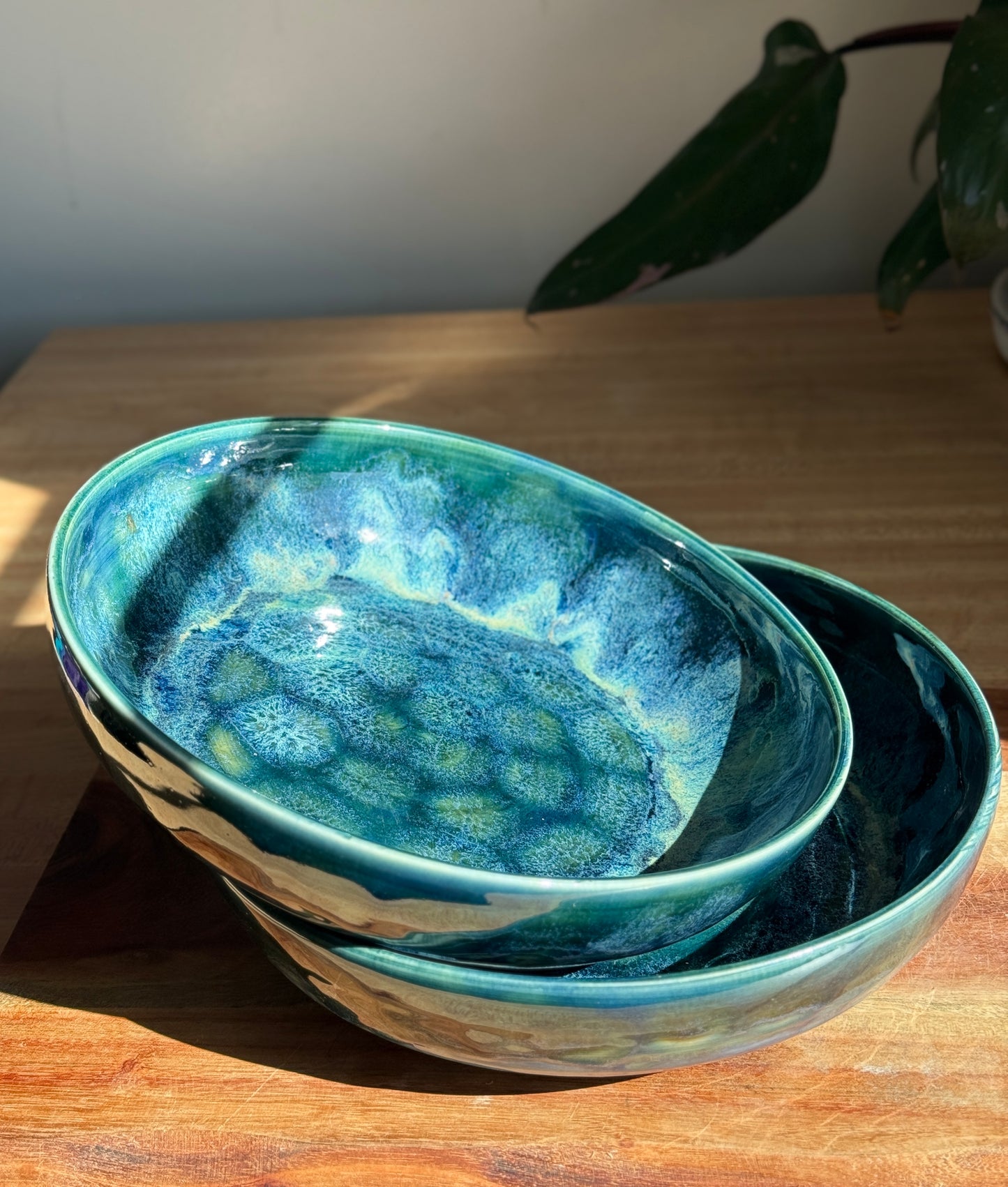 Blue/Green Bowl Plate Set