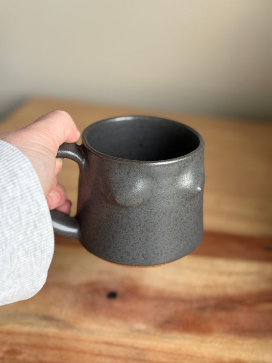 Matte Black Boob Mug C