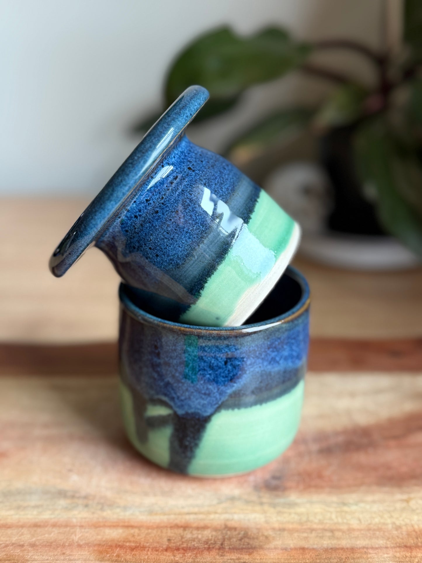 Blue/Green French Butter Bell