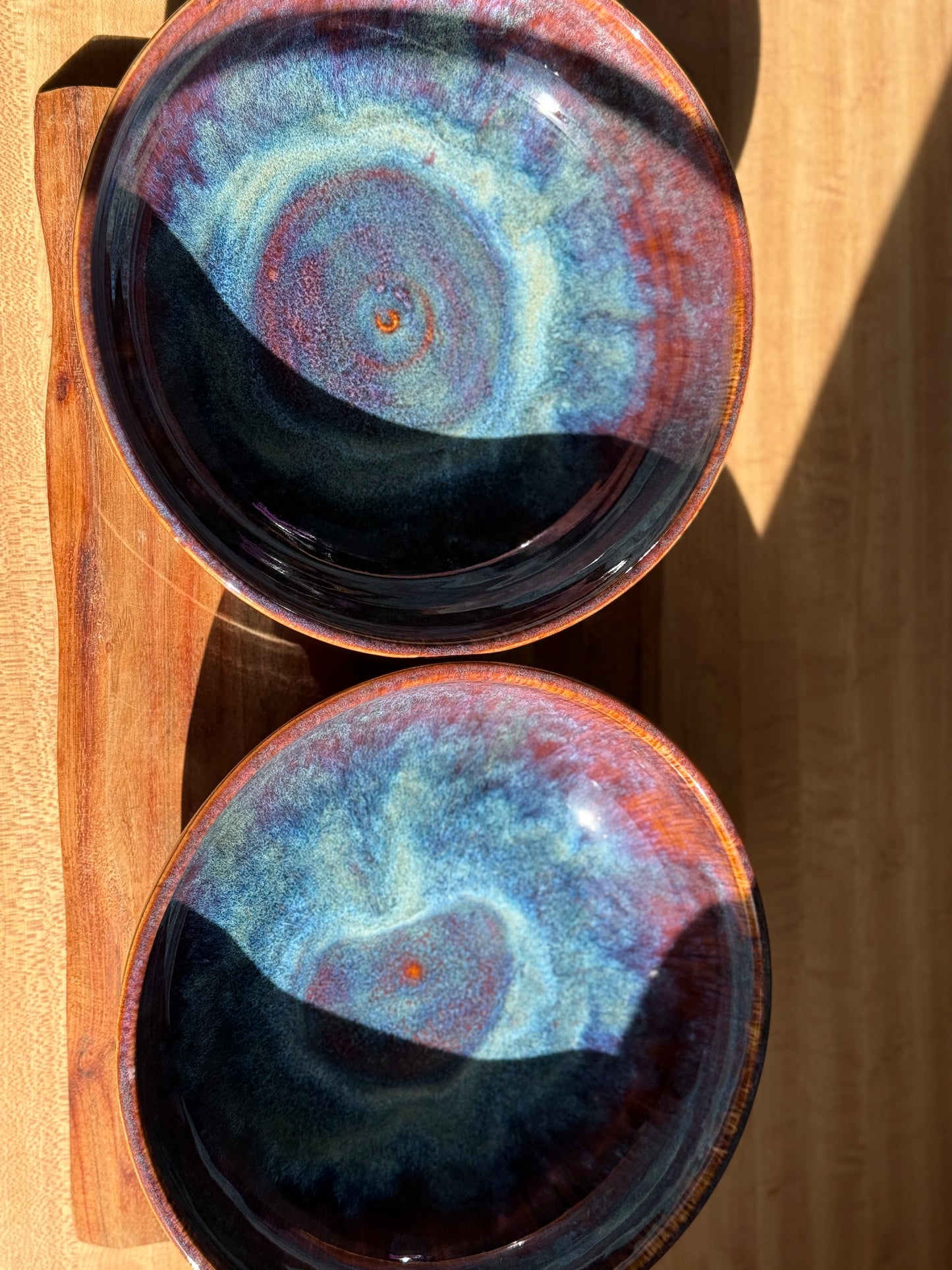 Blue/Purple Bowl Plate Set