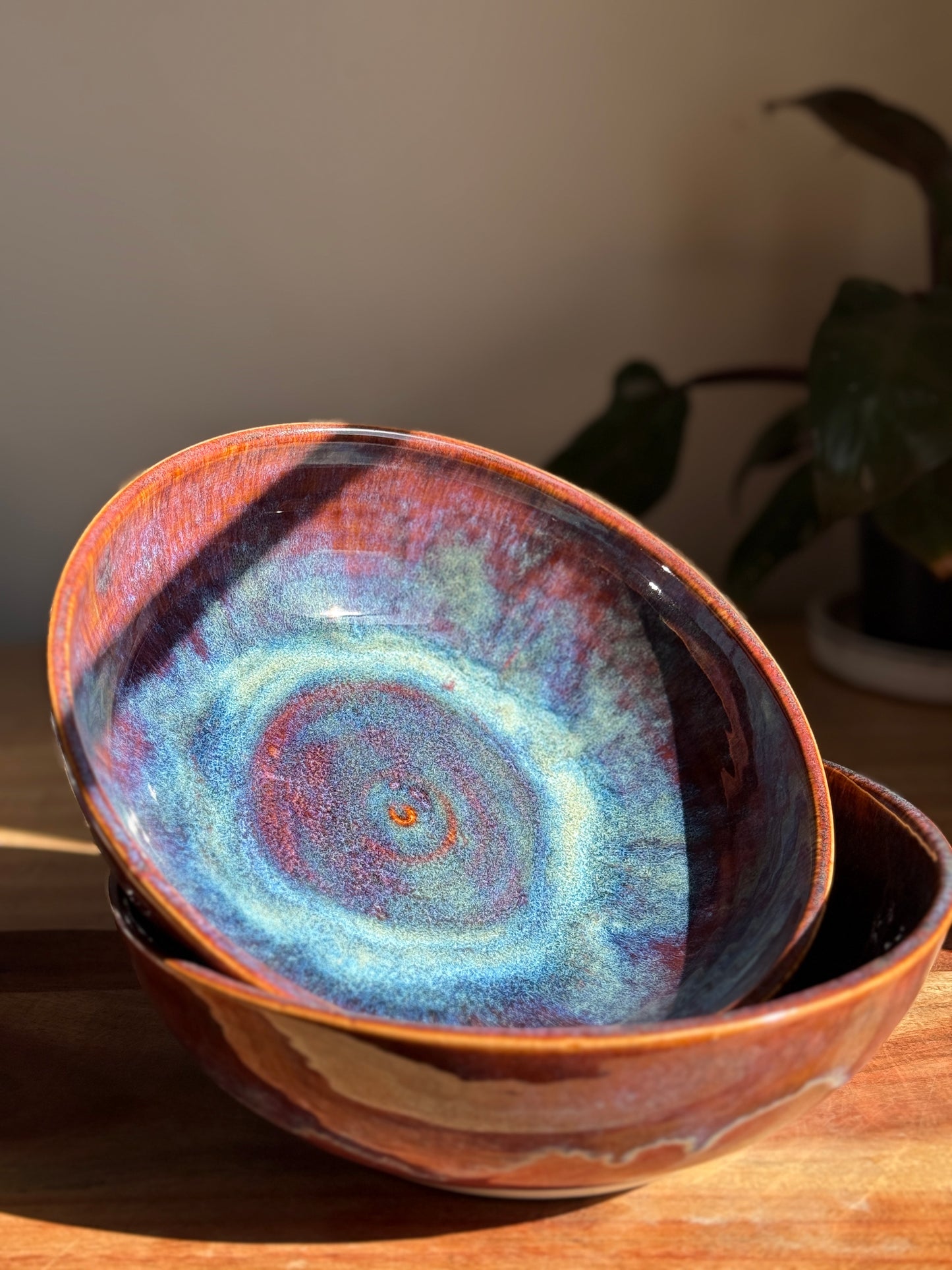 Blue/Purple Bowl Plate Set