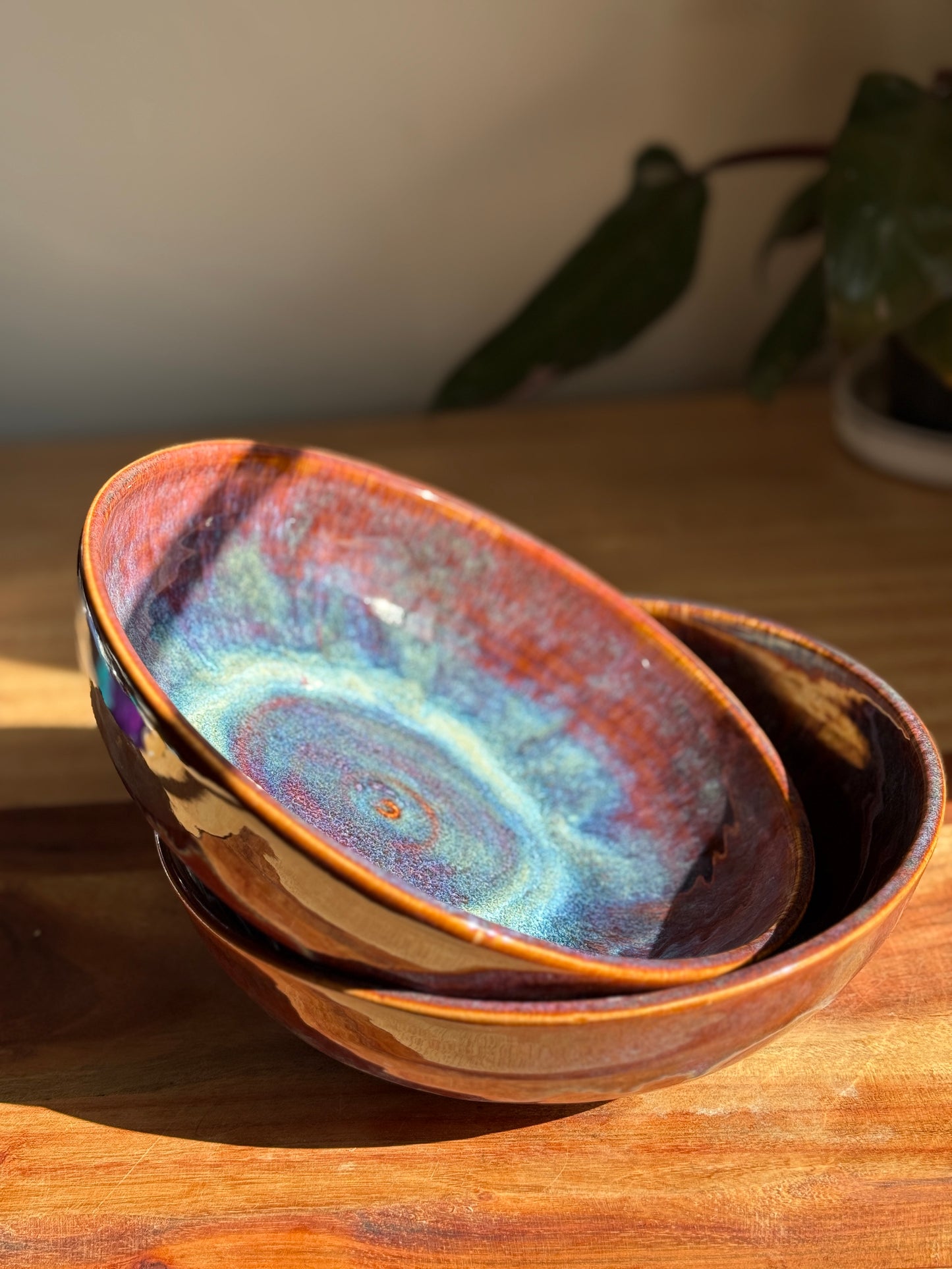 Blue/Purple Bowl Plate Set