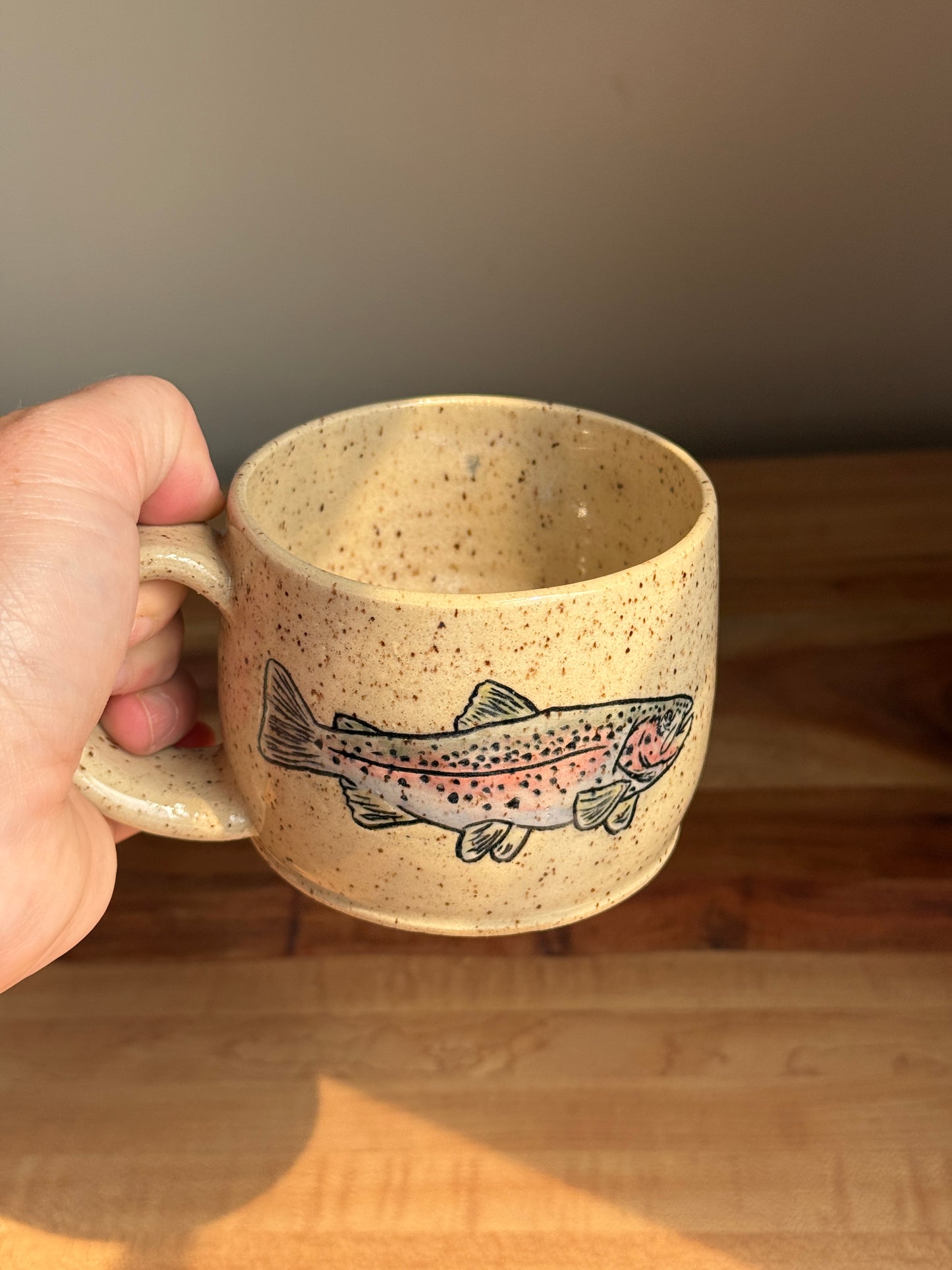 Rainbow Trout Mug A (Horizontal Fish)