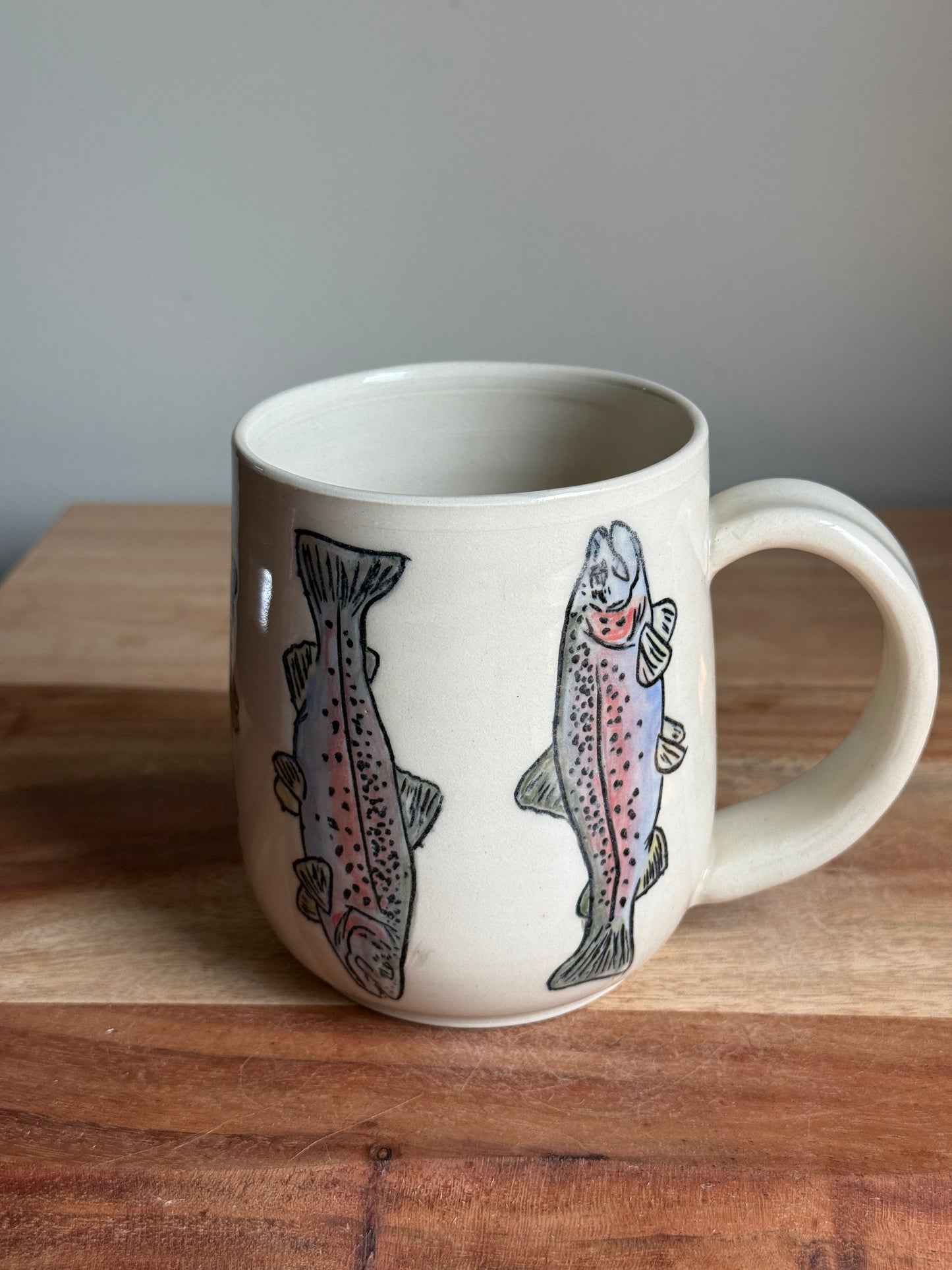 Rainbow Trout Mug E (White)