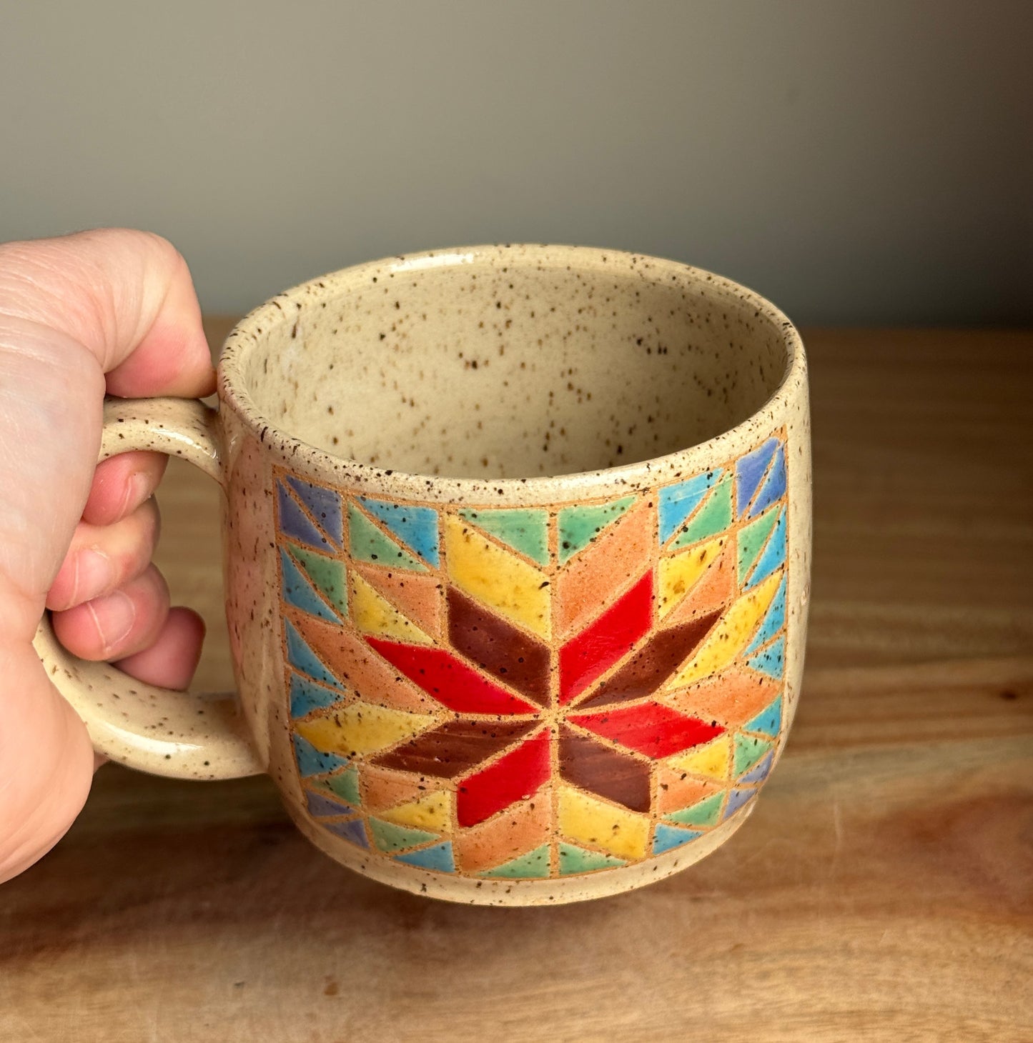 Rainbow Quilt Mug I