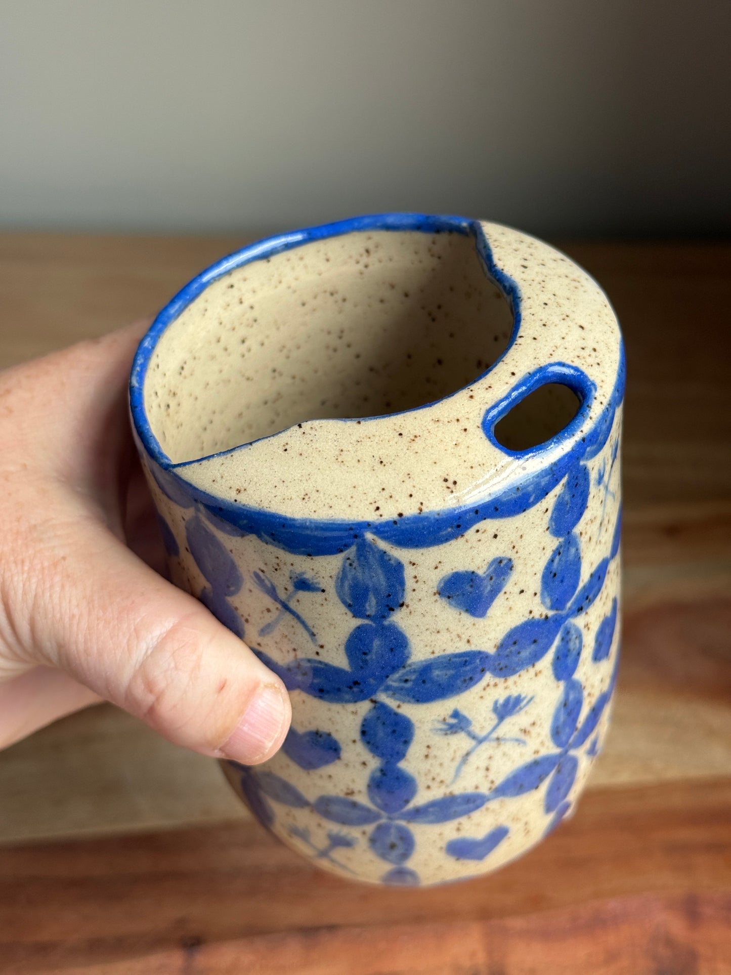 Lil' Sipper with Painted Pattern (Blue)