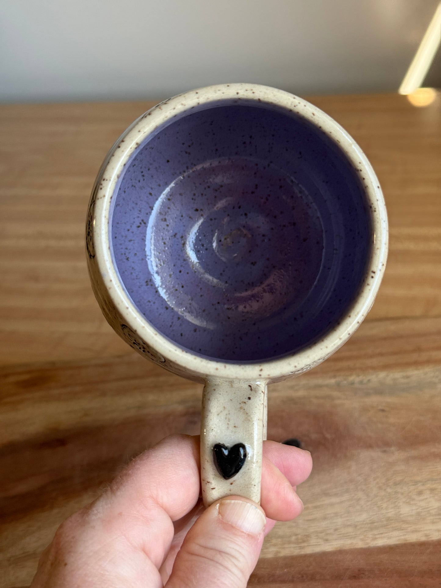 Candy Heart Mug - Black/Purple