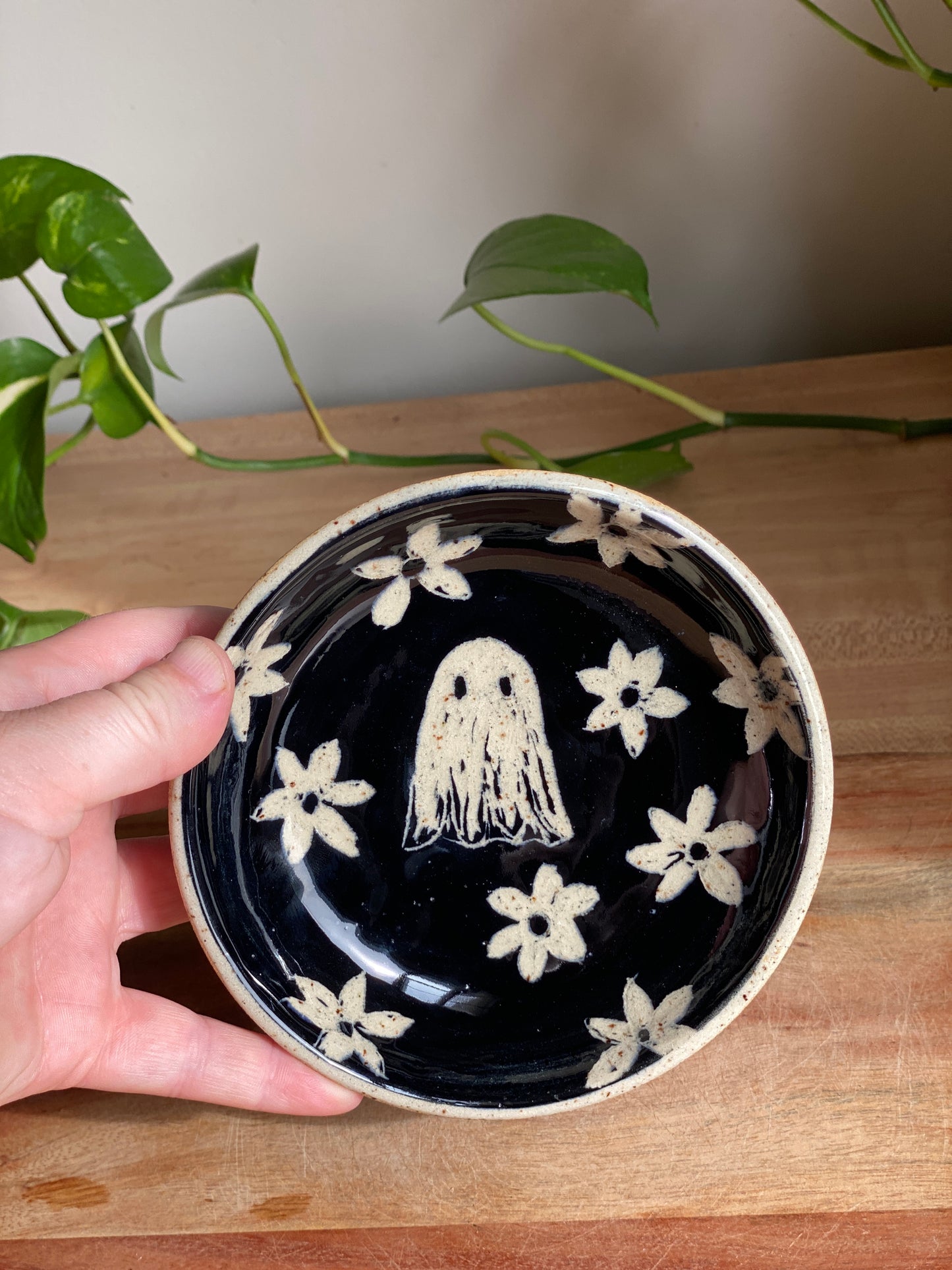 Ghost and Flower Dish