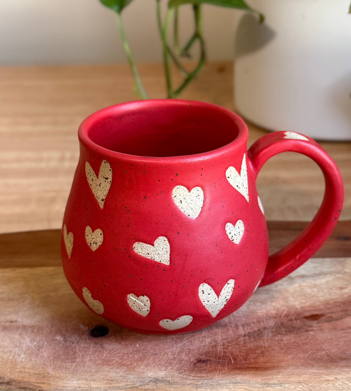 Red Heart Mug