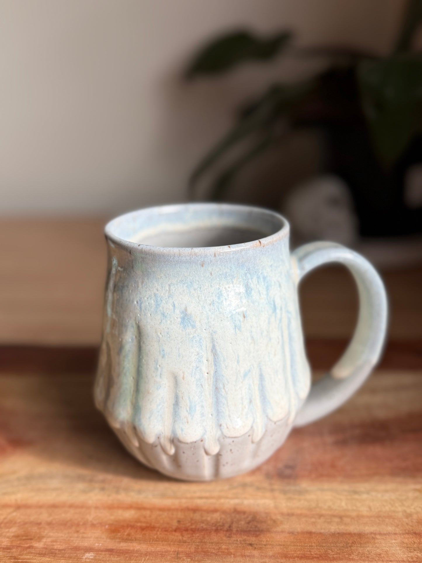 Matte Grey/Cream Textured Mug