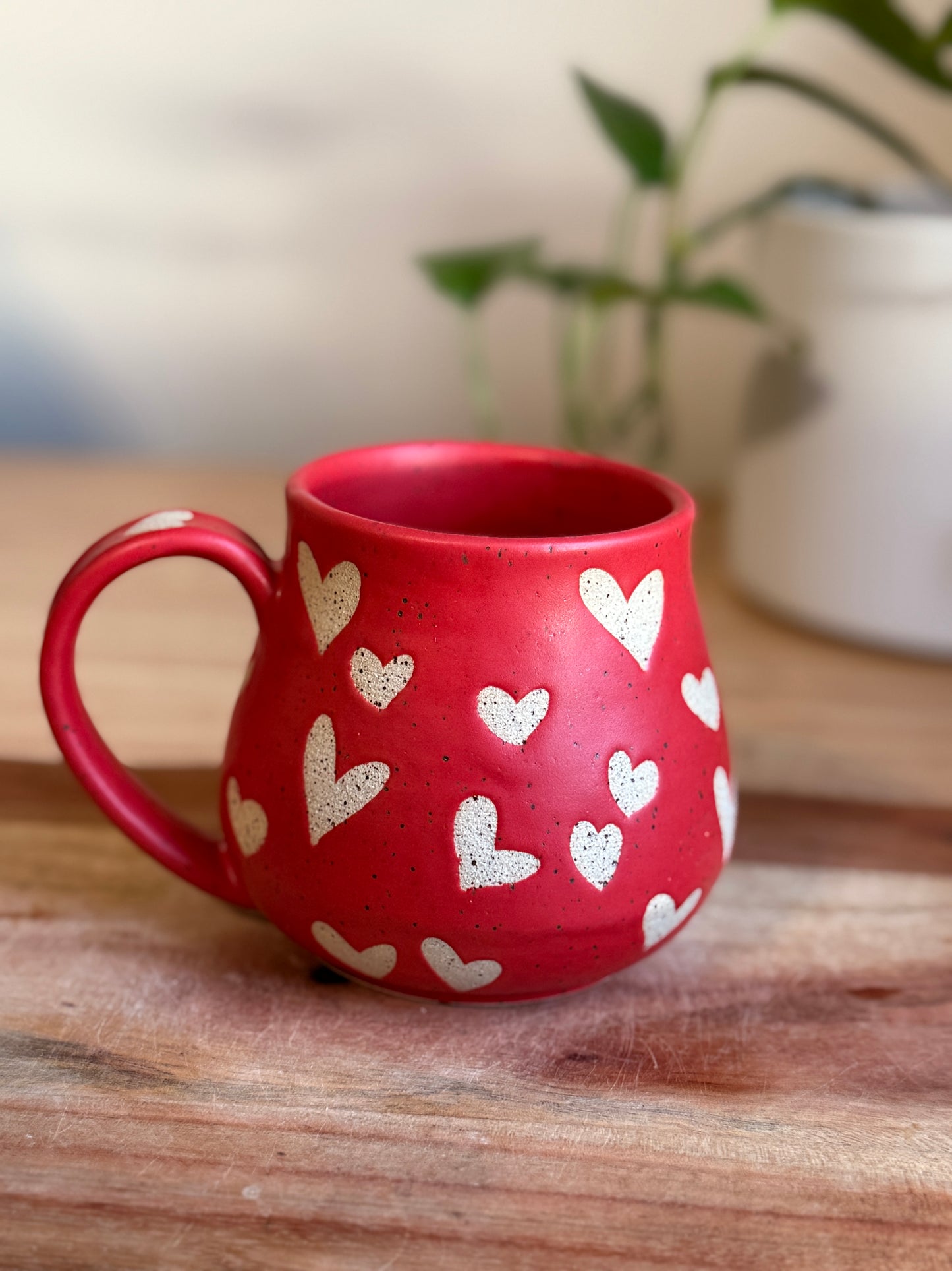 Red Heart Mug