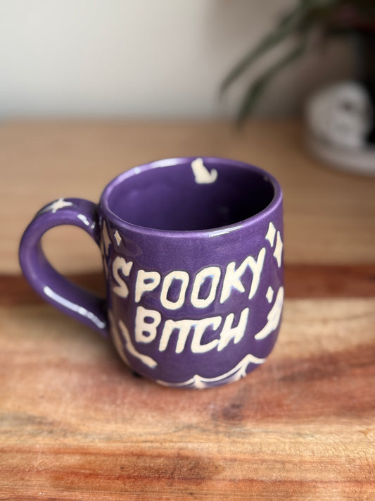 Purple “Spooky Bitch” Mug