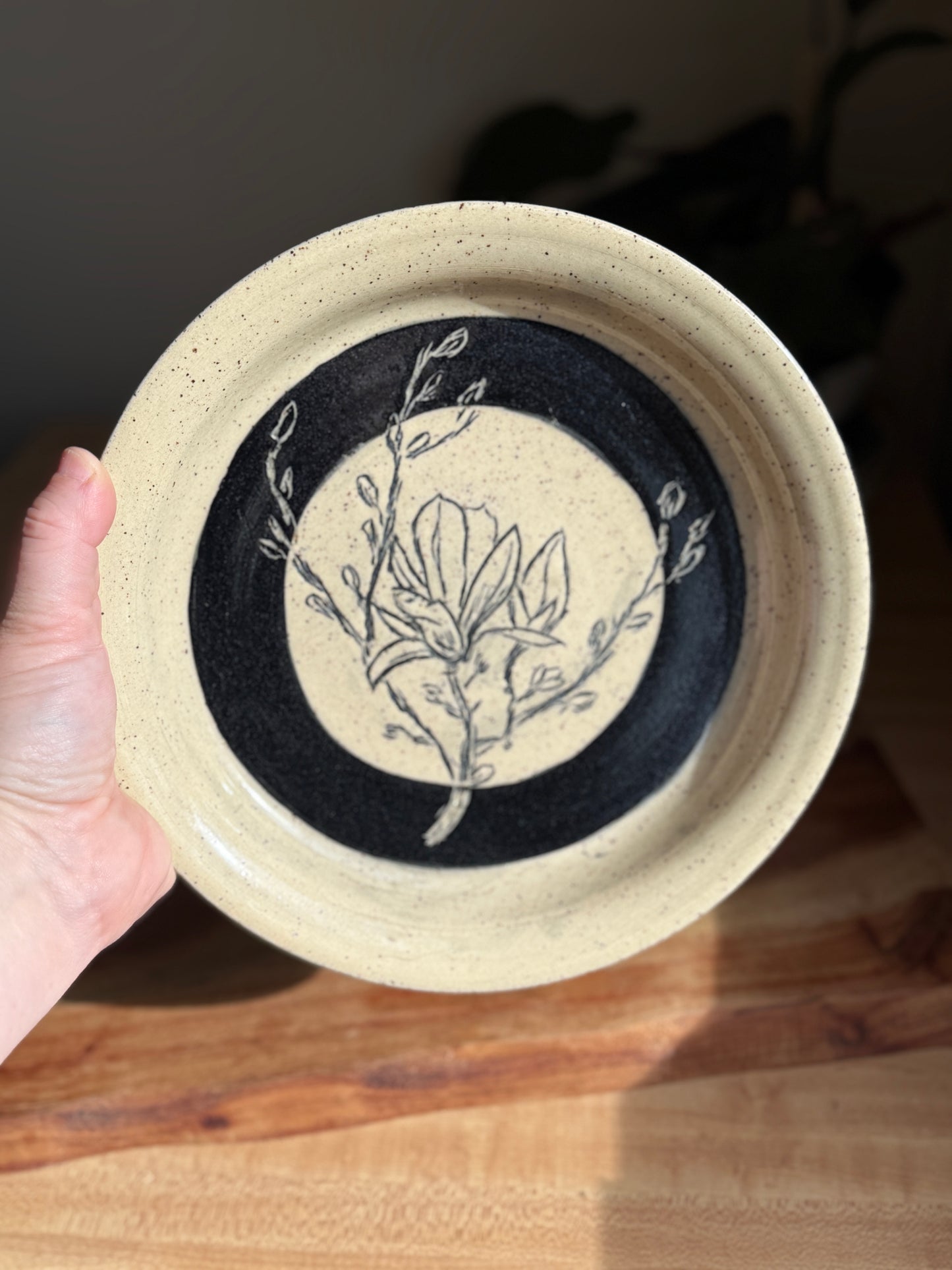 Magnolia Carved Plate