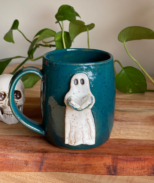 Reading Ghost Mug - Green