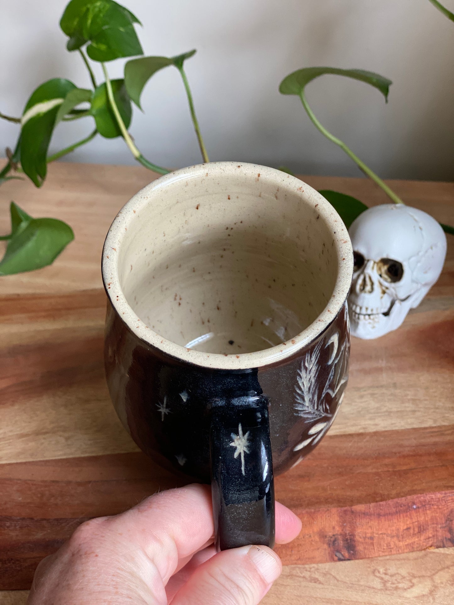 Bat and Leaves Mug