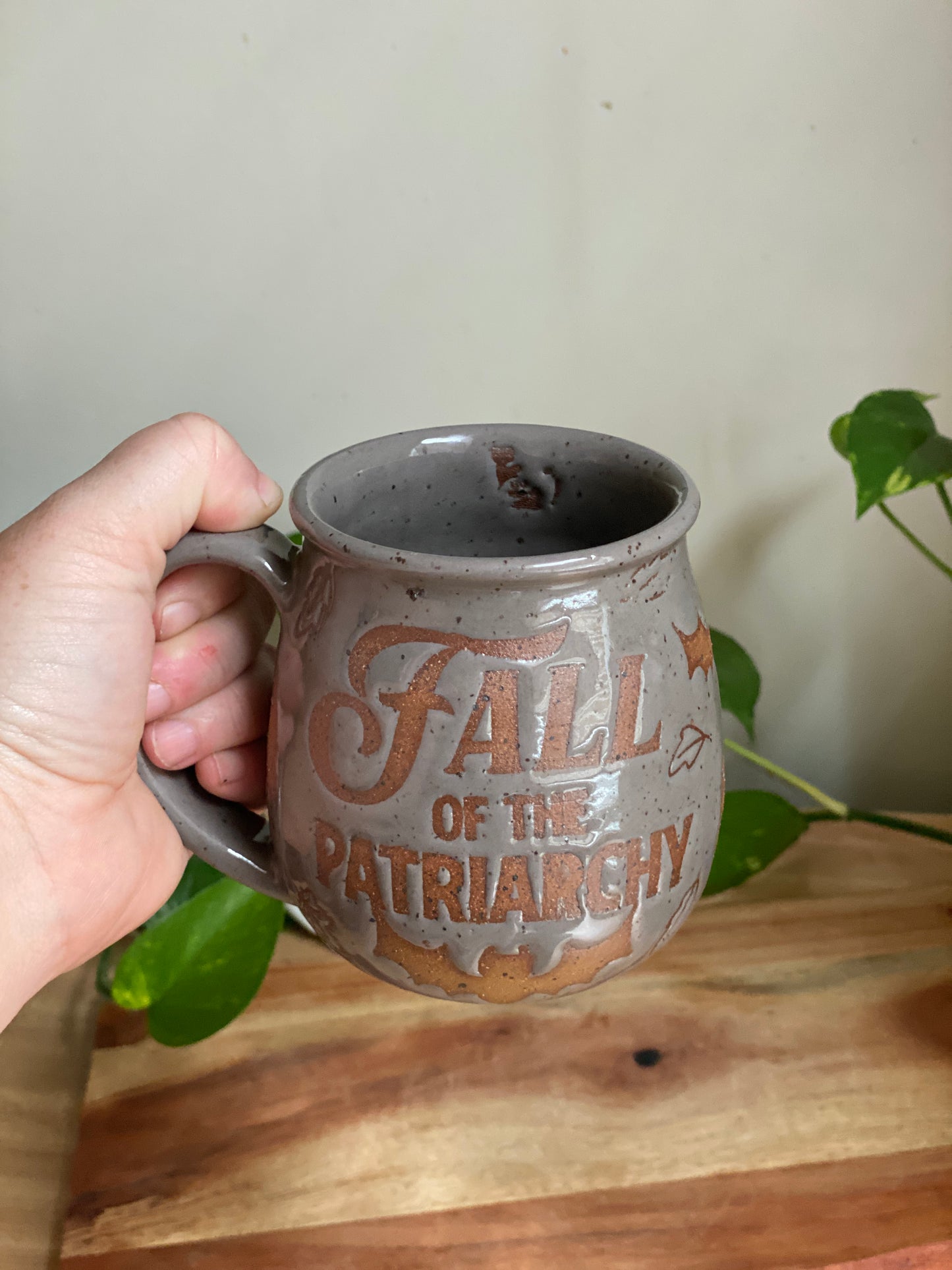 Grey Fall of the Patriarchy Mug A