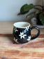 Ghost and Flowers Carved Mug