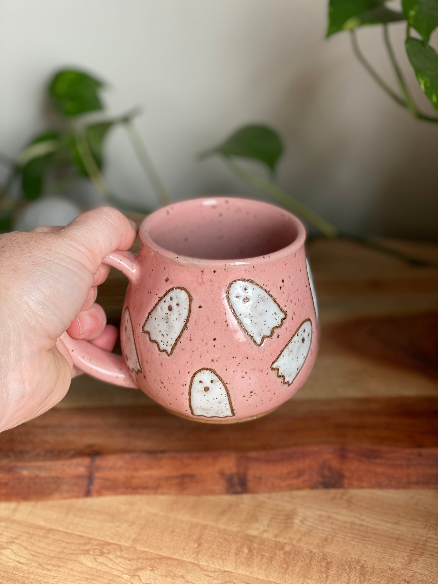 Pink Ghost Mug