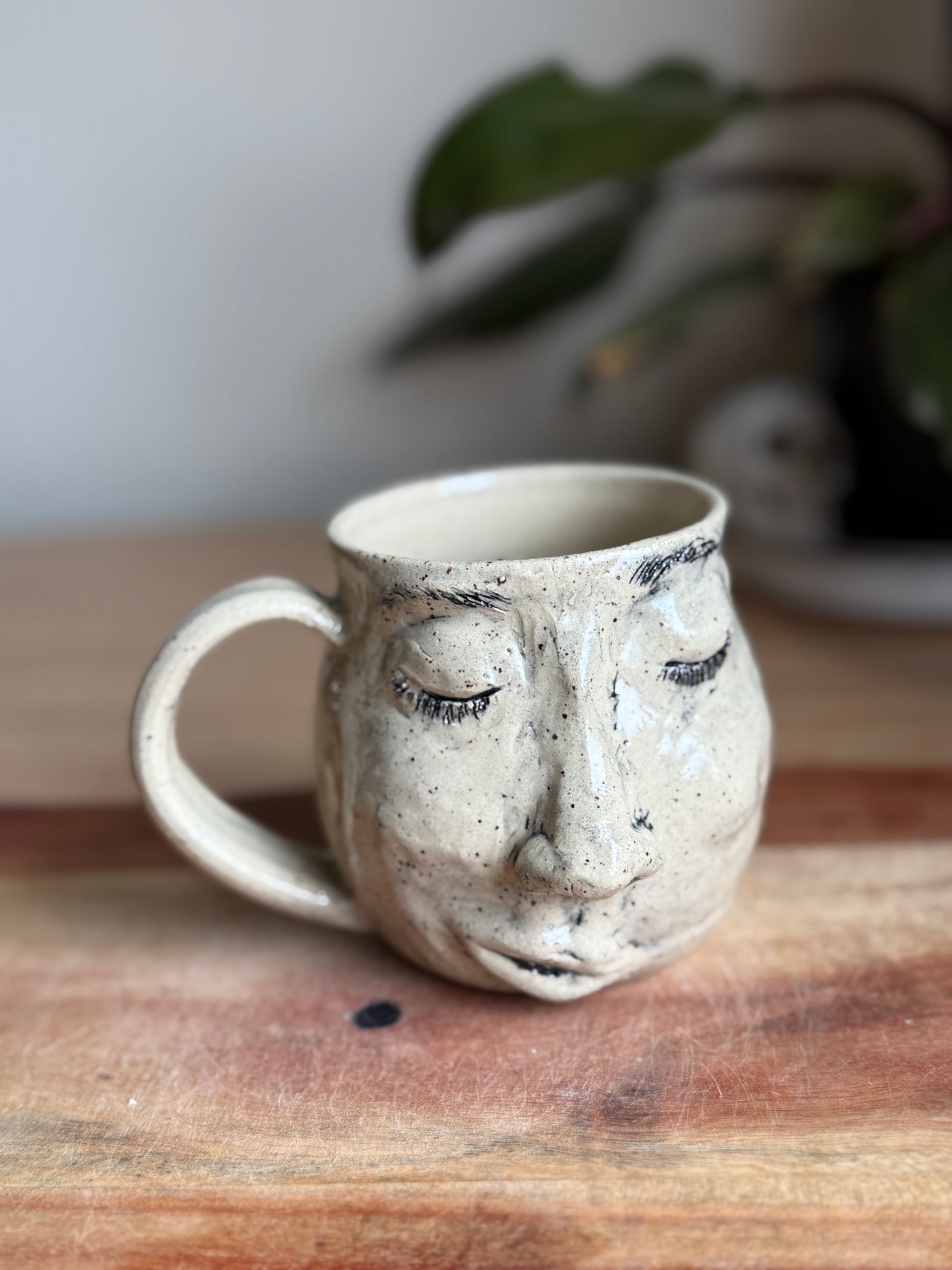 Sculpted Face Mug A