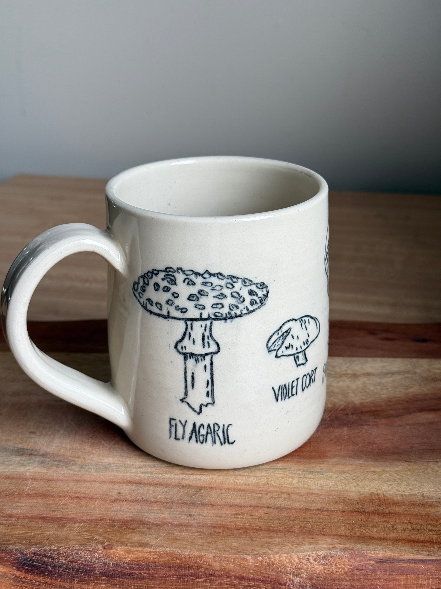Carved Mushroom Mug