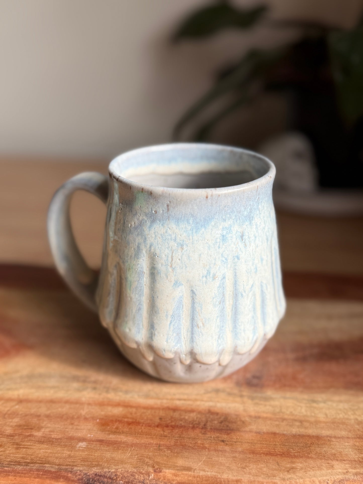 Matte Grey/Cream Textured Mug