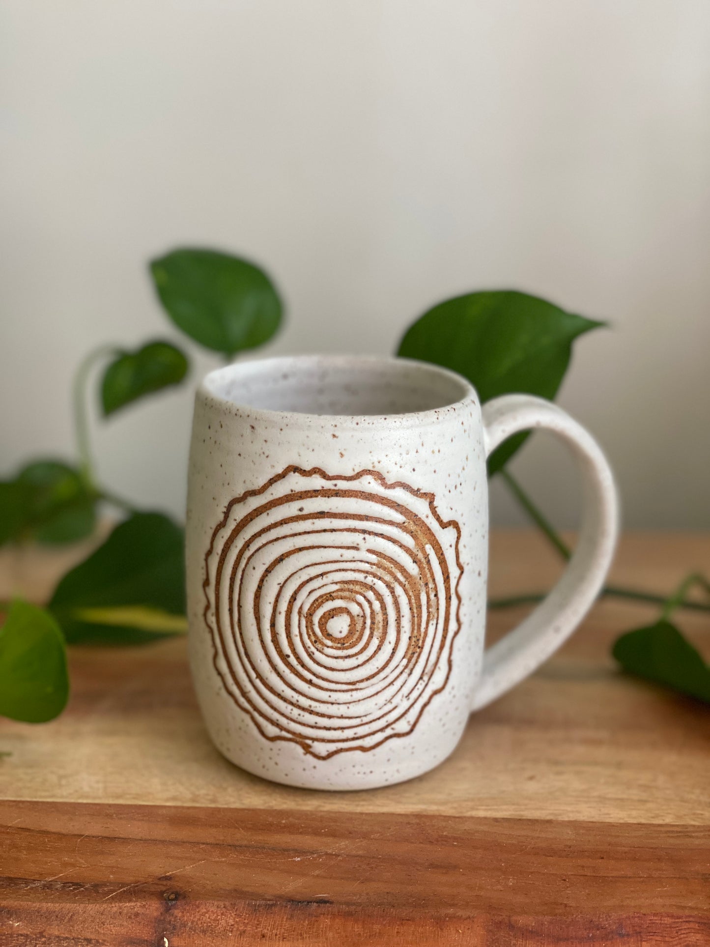 White Woodgrain Mug