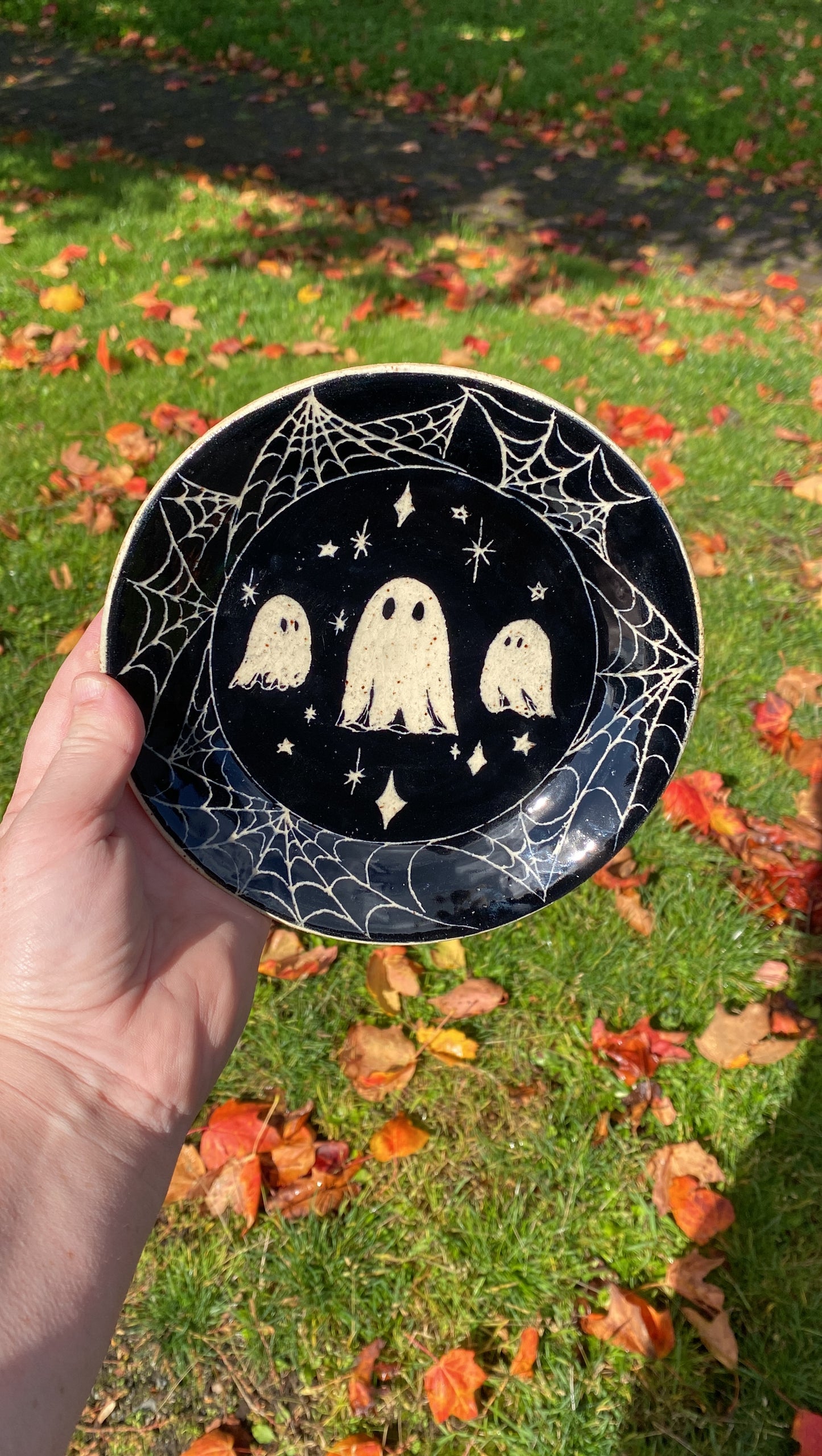 Ghost and Spiderweb Dish