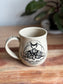 Hawk Moth Carved Mug