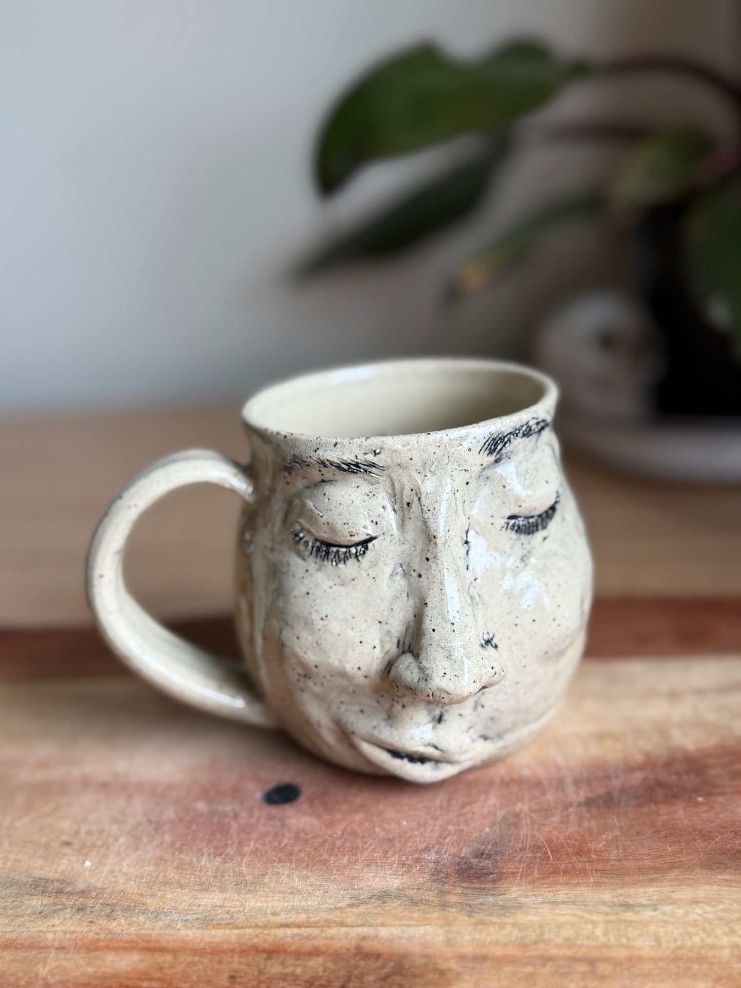 Sculpted Face Mug A
