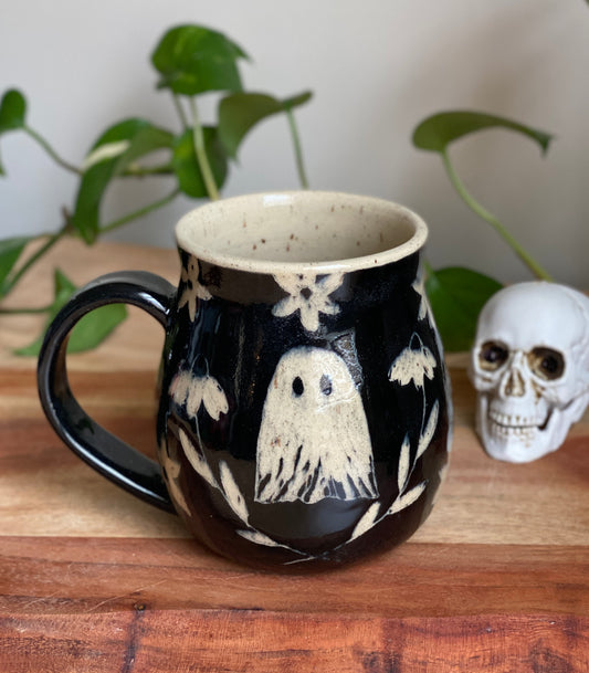 Floral Ghost Mug