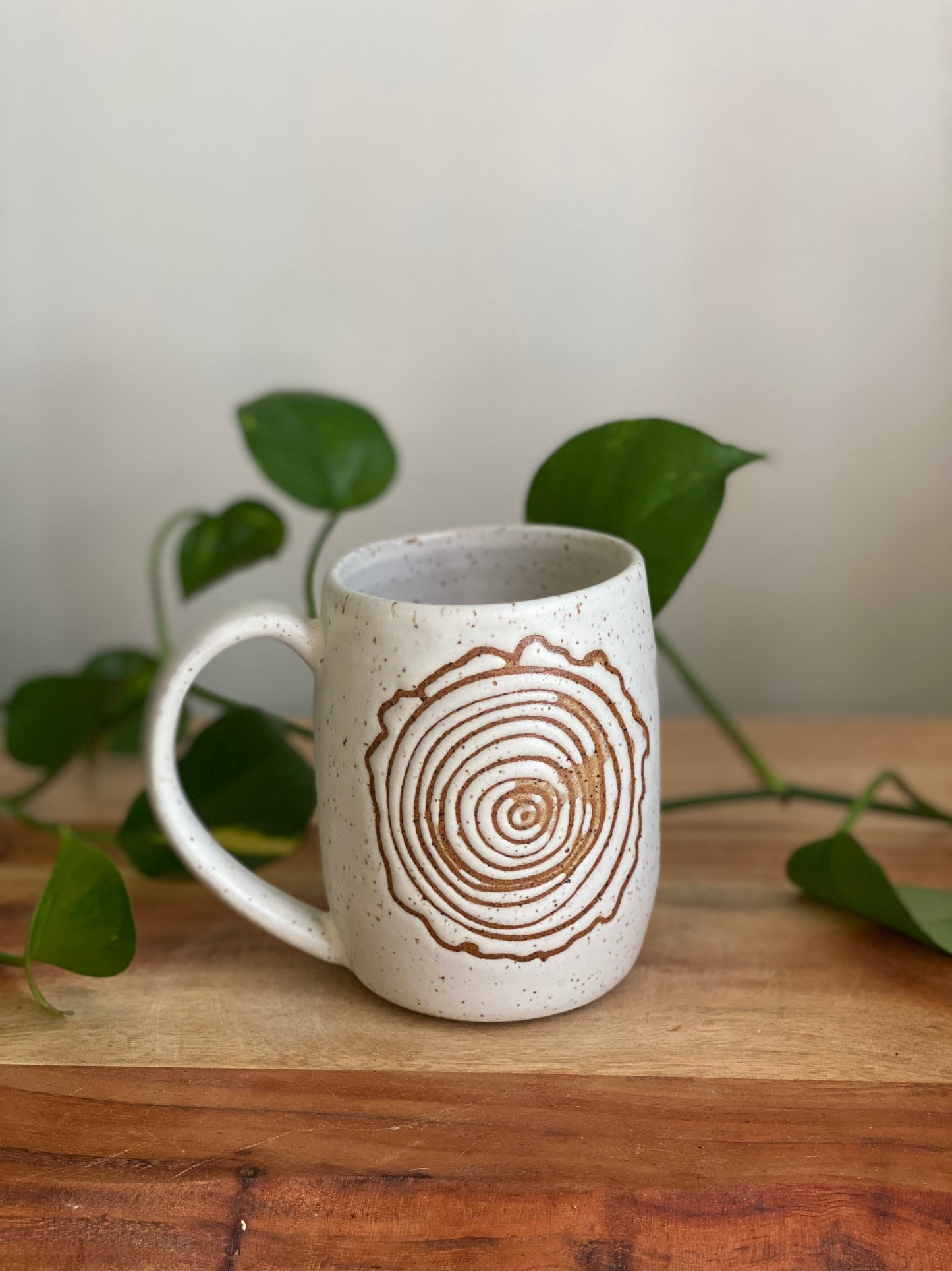 White Woodgrain Mug