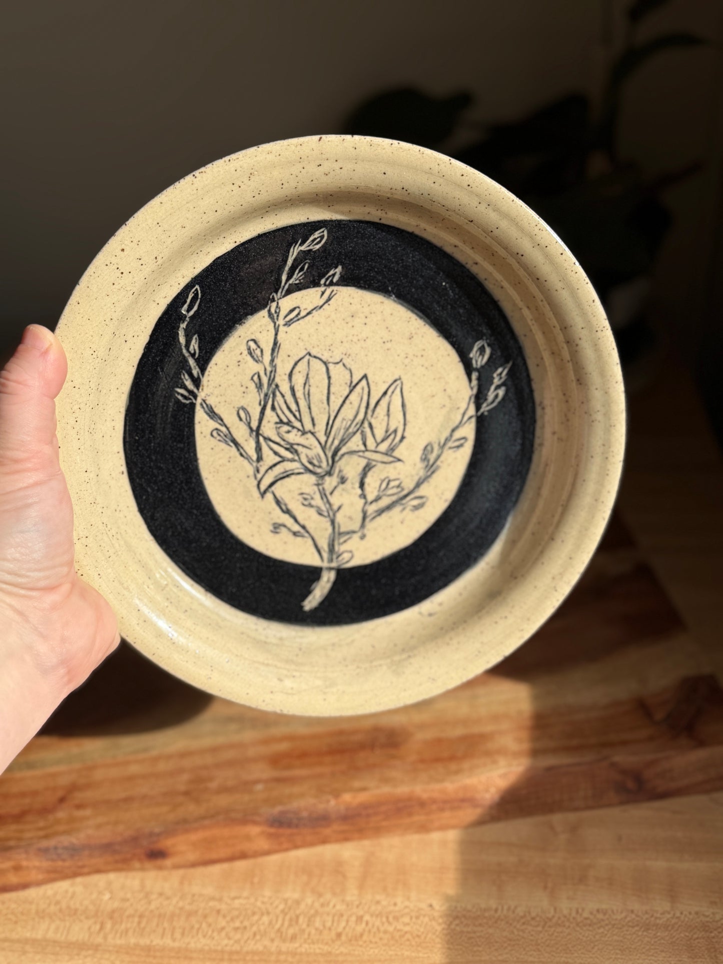 Magnolia Carved Plate