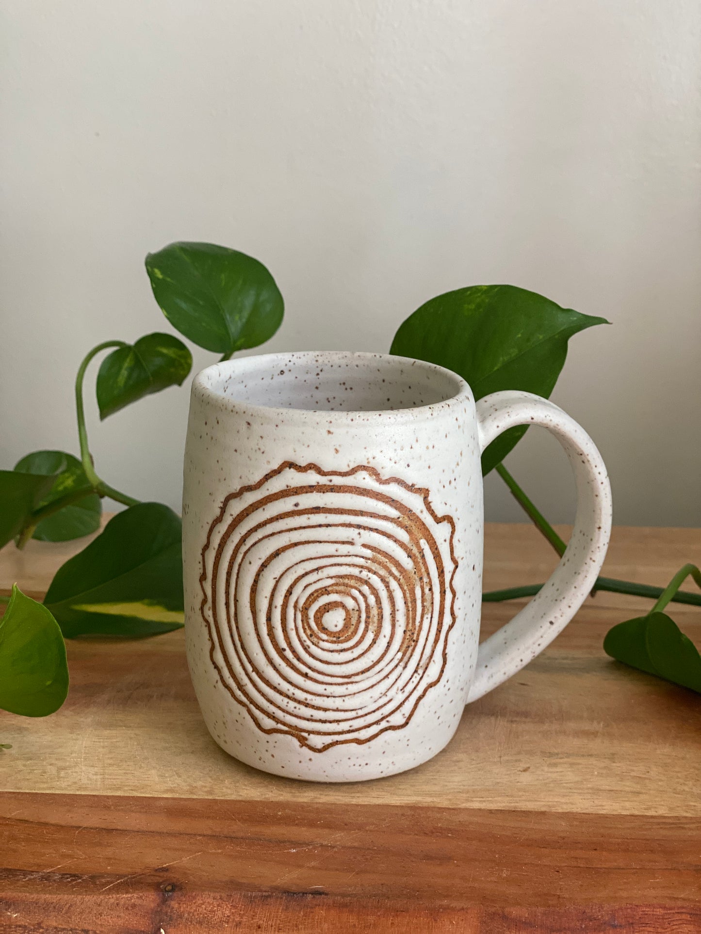 White Woodgrain Mug